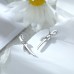 Bowknot earrings light luxury ladies fashion 925 silver earrings