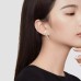 Bowknot earrings light luxury ladies fashion 925 silver earrings