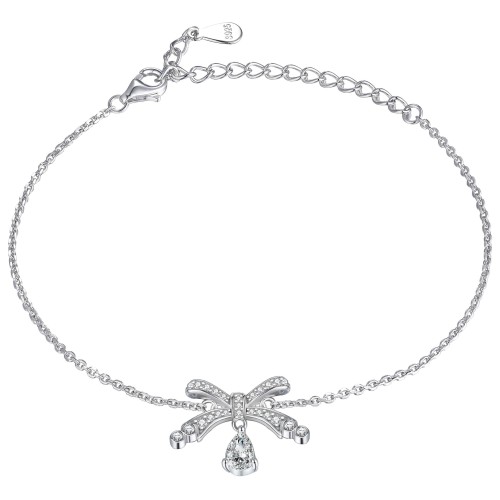 Bow bracelet INS personalized silver hand jewelry niche