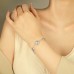 Time Diamond Plate Bracelet Niche Design Silver Jewelry