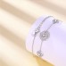 Time Diamond Plate Bracelet Niche Design Silver Jewelry