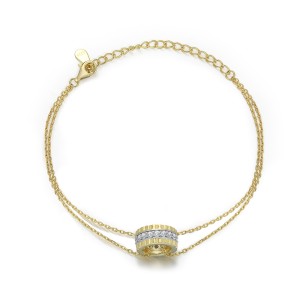 18k gold sterling silver bracelet niche jewelry