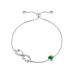 Aquamarine crystal bracelet niche jewelry love bow bracelet