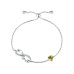 Aquamarine crystal bracelet niche jewelry love bow bracelet
