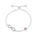 Aquamarine crystal bracelet niche jewelry love bow bracelet
