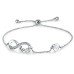 Aquamarine crystal bracelet niche jewelry love bow bracelet