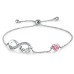Aquamarine crystal bracelet niche jewelry love bow bracelet
