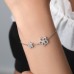 Silver star bracelet high-end jewelry